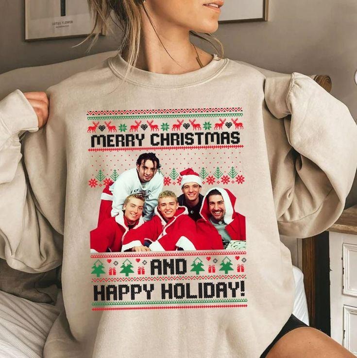 NSYNC Merry Nsync Retro Ugly 90s T-Shirts, Hoodie, Sweatshirt - T-Shirt, Sweatshirt, Hoodie