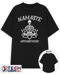Namaste motherfcker skeleton shirt Unisex T-shirt, Sweatshirt, Hoodie, Long Sleeve Tee - T-Shirt, Sweatshirt, Hoodie