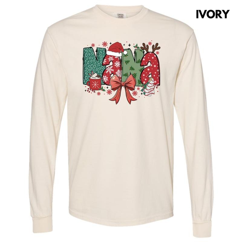 Nana Jolly Long Sleeve Comfort Colors 'NLB' T-Shirts, Hoodie, Sweatshirt - T-Shirt, Sweatshirt, Hoodie