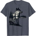 Nature Mountains Adventure Wolf Outdoor Wildlife Forest T-Shirts, Hoodie, Sweatshirt - T-Shirt, Sweatshirt, Hoodie