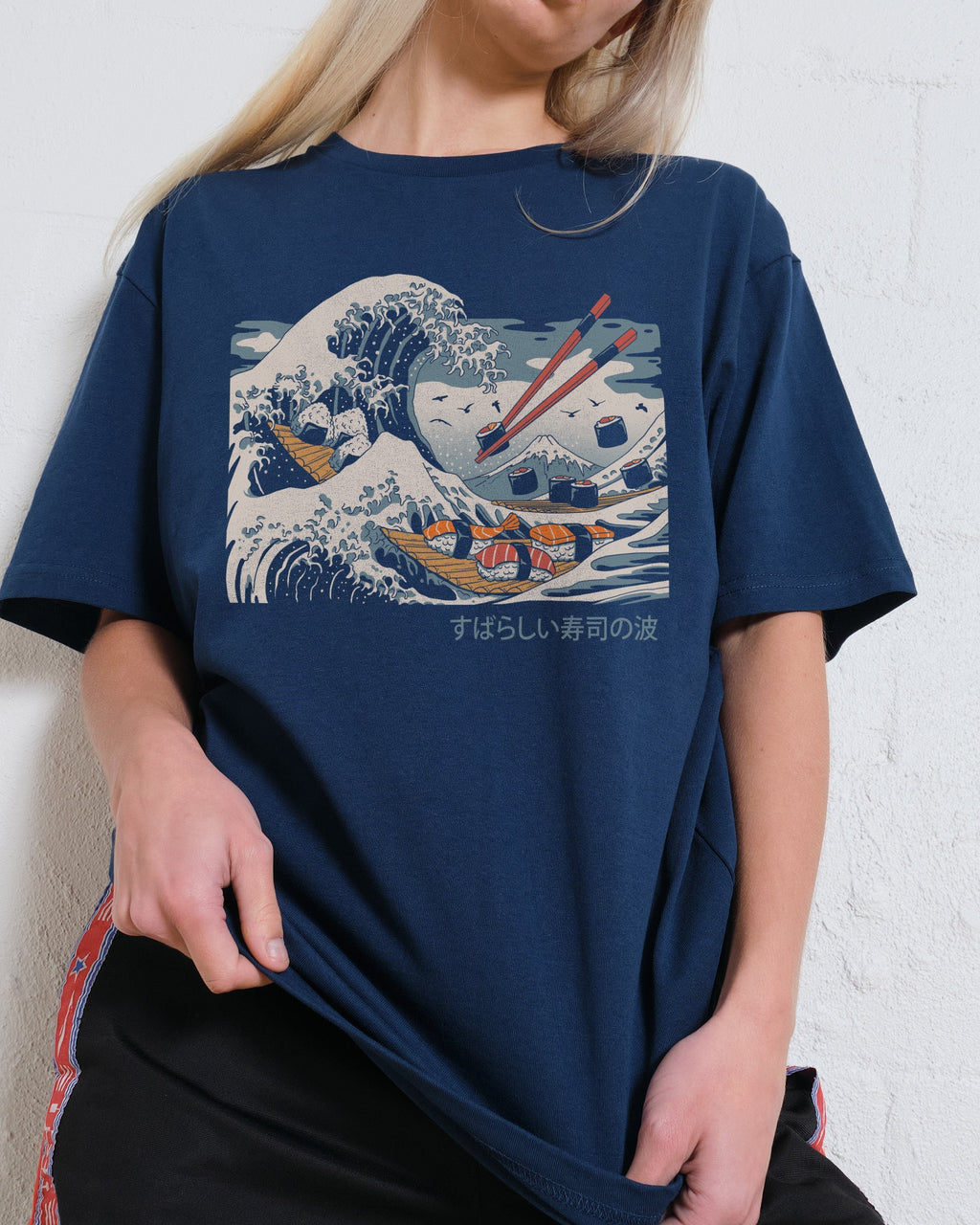 The Great Sushi Wave T-Shirt Unisex T-shirt, Sweatshirt, Hoodie, Long Sleeve Tee - T-Shirt, Sweatshirt, Hoodie