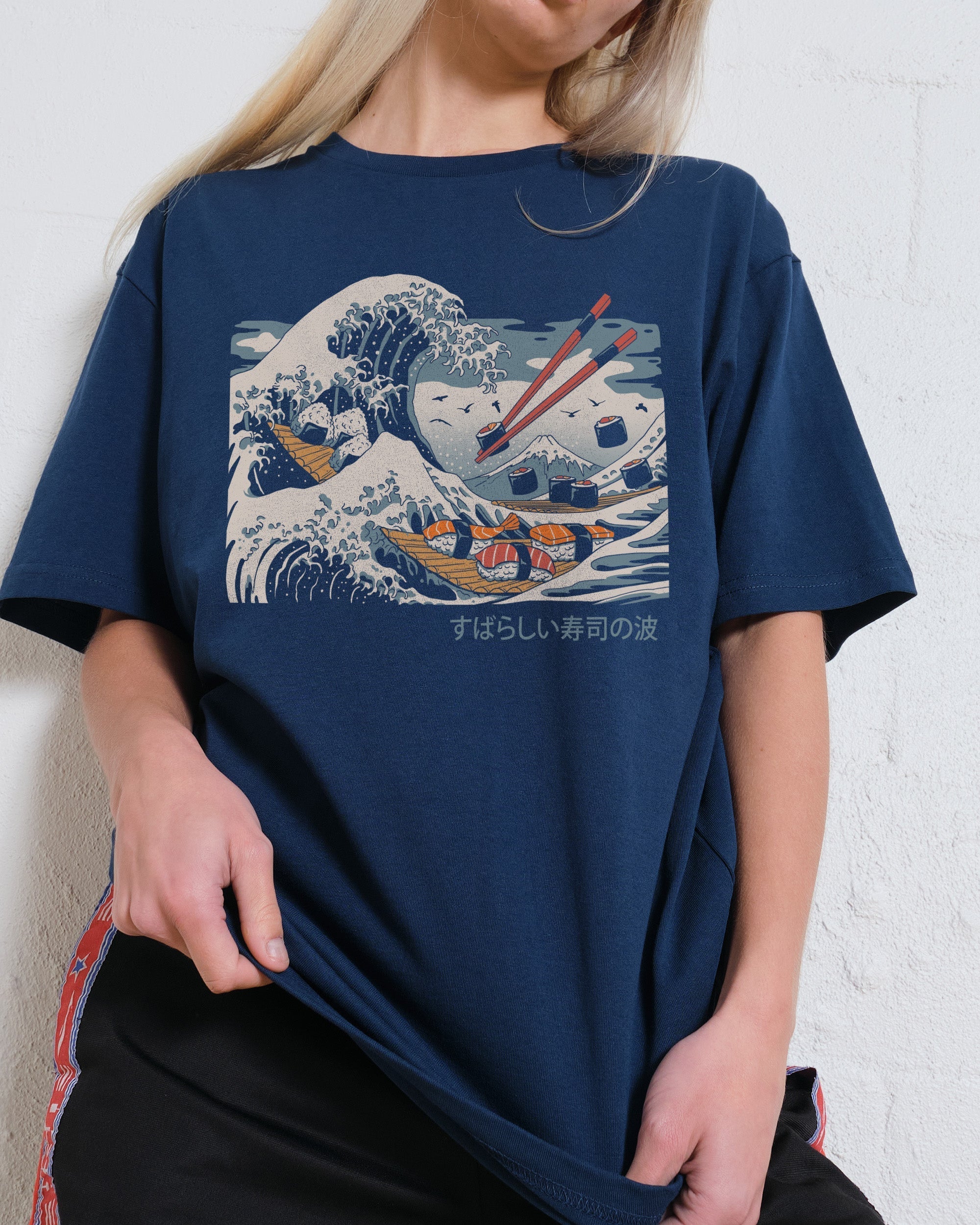 The Great Sushi Wave T-Shirt Unisex T-shirt, Sweatshirt, Hoodie, Long Sleeve Tee - T-Shirt, Sweatshirt, Hoodie