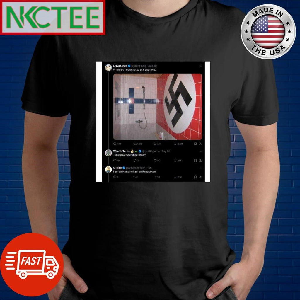 Nazi bathroom shirt Unisex T-shirt, Sweatshirt, Hoodie, Long Sleeve Tee - T-Shirt, Sweatshirt, Hoodie