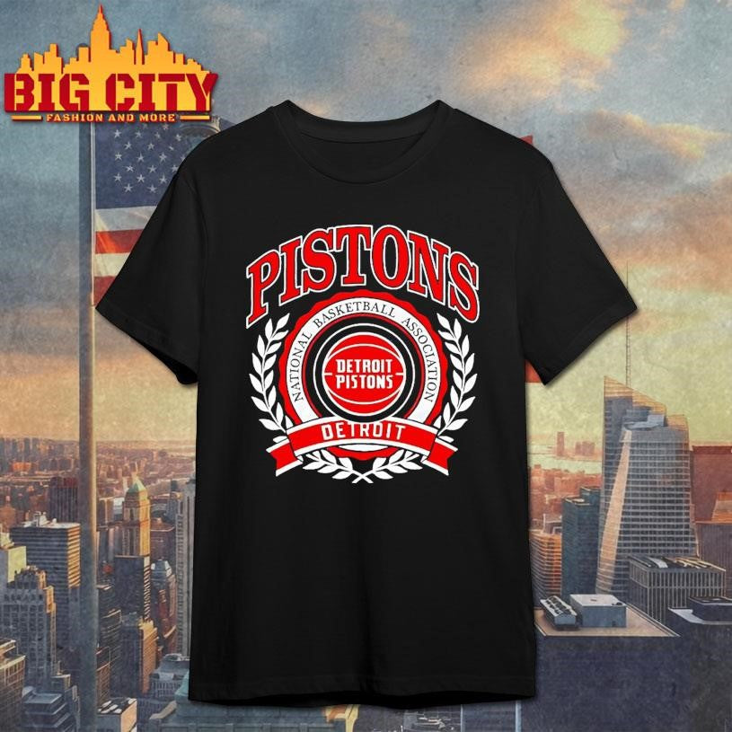Nba Detroit Pistons Crest 2025 Shirt Unisex T-shirt, Sweatshirt, Hoodie, Long Sleeve Tee - T-Shirt, Sweatshirt, Hoodie