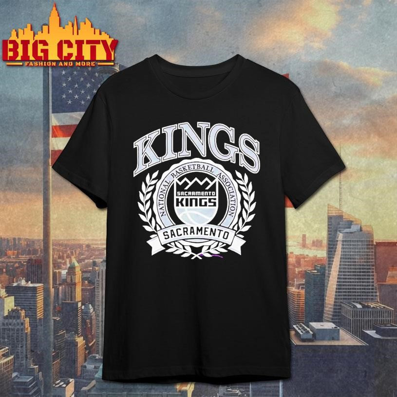 Nba Sacramento Kings Crest 2025 Shirt Unisex T-shirt, Sweatshirt, Hoodie, Long Sleeve Tee - T-Shirt, Sweatshirt, Hoodie