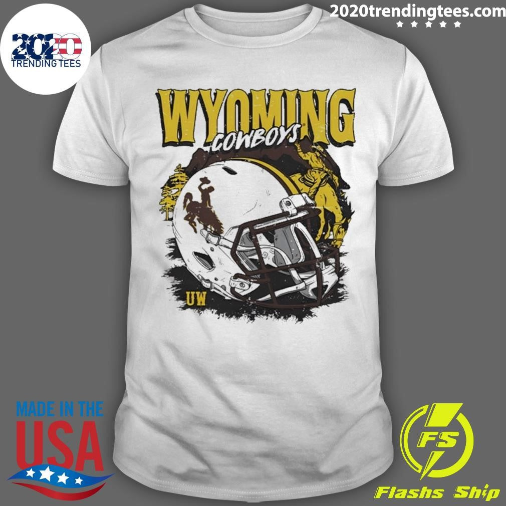 Ncaa Football Wyoming Cowboys Vintage Helmet Shirt Unisex T-shirt, Sweatshirt, Hoodie, Long Sleeve Tee - T-Shirt, Sweatshirt, Hoodie