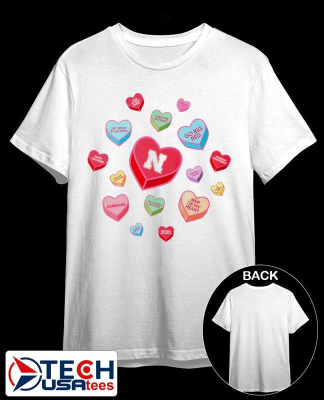 Nebraska Cornhuskers Sweet Talk Valentines Day shirt Unisex T-shirt, Sweatshirt, Hoodie, Long Sleeve Tee - T-Shirt, Sweatshirt, Hoodie