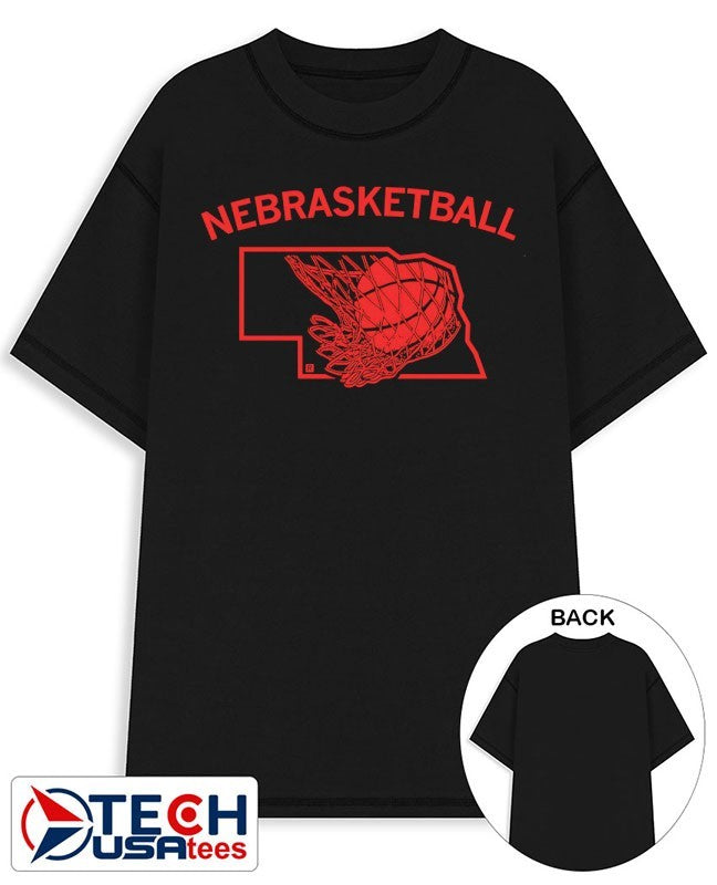 Nebrasketball State Basketball shirt Unisex T-shirt, Sweatshirt, Hoodie, Long Sleeve Tee - T-Shirt, Sweatshirt, Hoodie
