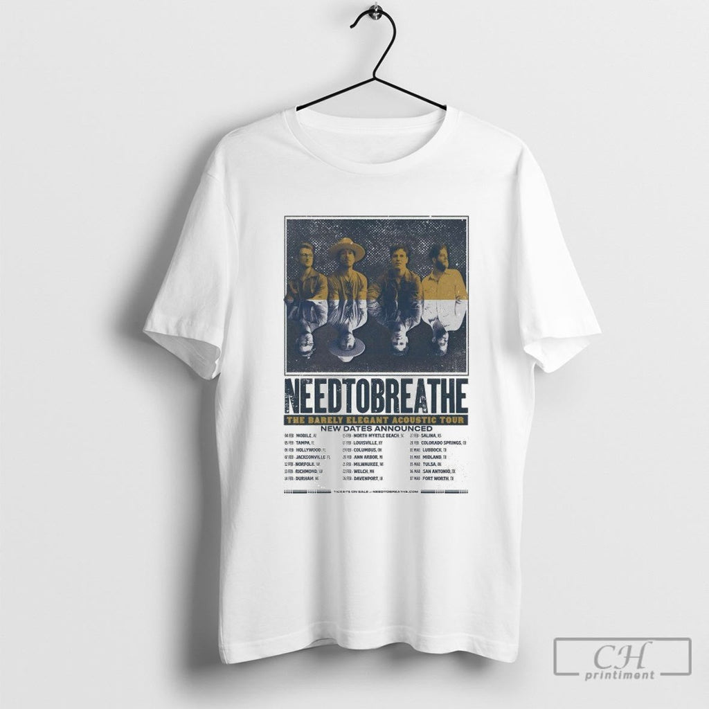Needtobreathe The Barely Elegant Acoustic Tour 2025 Dates Shirt Sweater Unisex T-shirt, Sweatshirt, Hoodie, Long Sleeve Tee - T-Shirt, Sweatshirt, Hoodie