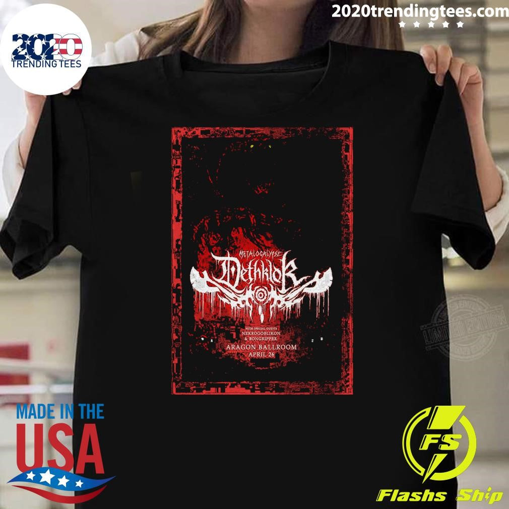 Nekrogoblikon Aragon Ballroom April 26 2026 In Chicago IL Shirt Unisex T-shirt, Sweatshirt, Hoodie, Long Sleeve Tee - T-Shirt, Sweatshirt, Hoodie