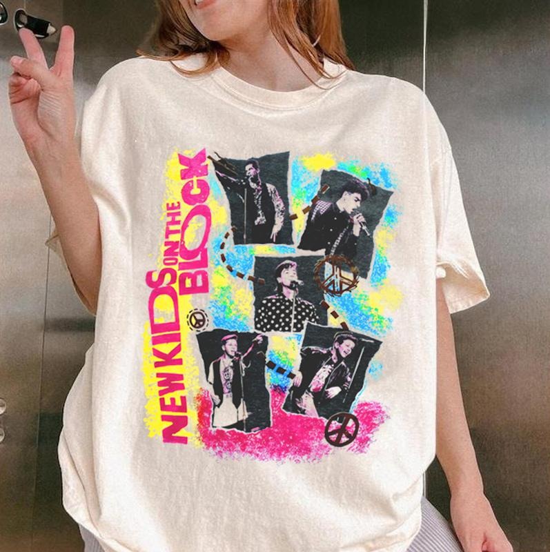 Neon New Block Retro Band Old School Boy Band Pop Band Shirt NKOTB Shirt Summer Carnival 2024 T-Shirts, Hoodie, Sweatshirt - T-Shirt, Sweatshirt, Hoodie