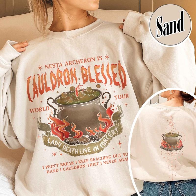 Nesta Archeron Cauldron Blessed Shirt Nesta Archeron Cauldron Blessed Nesta Archeron Acosf Shirt Lady Death Shirt Bookish T-Shirts, Hoodie, Sweatshirt - T-Shirt, Sweatshirt, Hoodie
