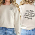 Neurodiversity Affirming Therapists Club Autism Awareness Shirt Adhd Mental Health Adhd Coach TK43GN T-Shirts, Hoodie, Sweatshirt - T-Shirt, Sweatshirt, Hoodie