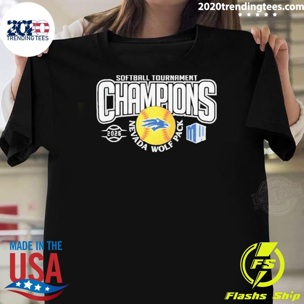 Nevada Wolf Pack 2026 Softball Mountain West Tournament Champions Shirt Unisex T-shirt, Sweatshirt, Hoodie, Long Sleeve Tee - T-Shirt, Sweatshirt, Hoodie