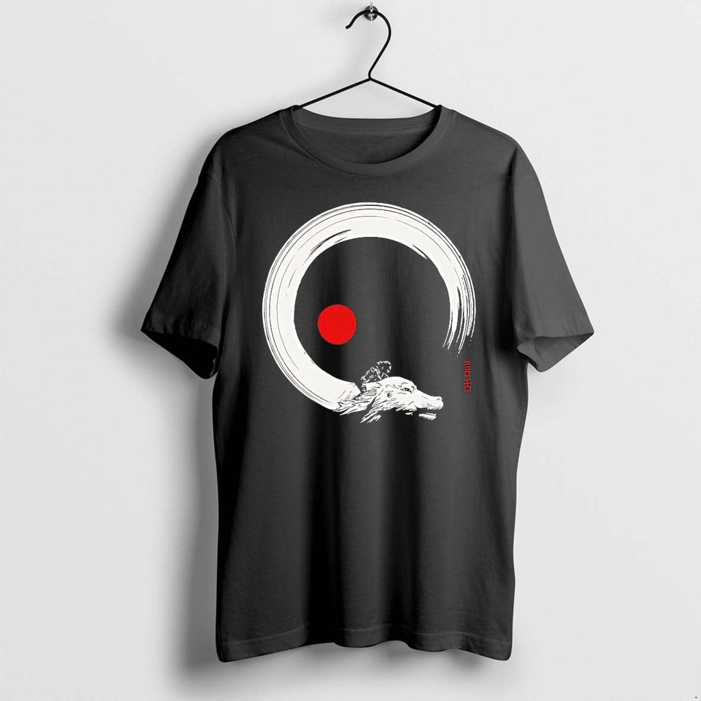 Never Ending Inks Atreyu And Falkor The Neverending Story In Japanese Enso Style Tshirts Sweater - T-Shirt, Sweatshirt, Hoodie