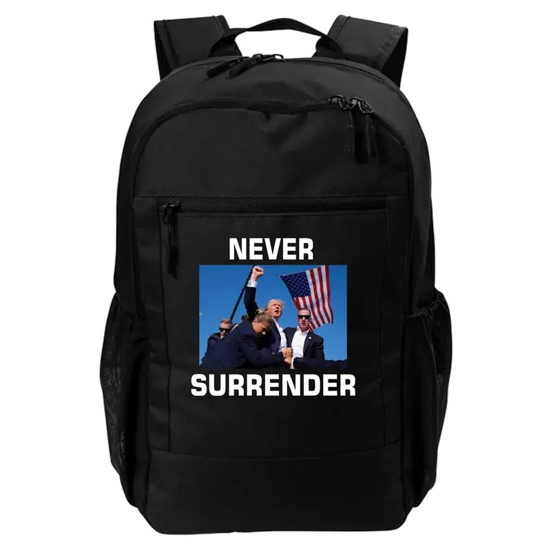 Never Surrender Trump 2024 JD Vance Pennsylvania Rally Daily Commute Backpack T-Shirts, Hoodie, Sweatshirt - T-Shirt, Sweatshirt, Hoodie