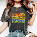 Never Underestimate Public School Teacher Shirt Kamala Harris Tim Walz Shirt Vote Blue Shirt Kamala Harris Shirt Educator Shirt T-Shirts, Hoodie, Sweatshirt - T-Shirt, Sweatshirt, Hoodie