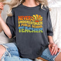 Never Underestimate Public School Teacher Kamala Harris Shirt Harris Walz 2024 Shirt Madam Time Shirt Madam President Shirt T-Shirts, Hoodie, Sweatshirt - T-Shirt, Sweatshirt, Hoodie