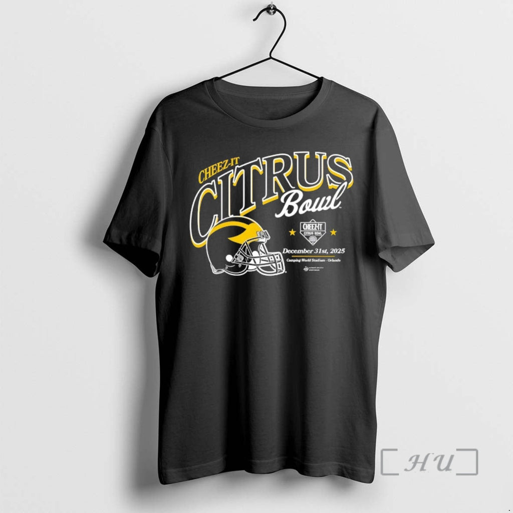 New Cheez Citrus Bowl 2025 Michigan Wolverines Football Helmet T-Shirts, Hoodie, Sweatshirt - T-Shirt, Sweatshirt, Hoodie