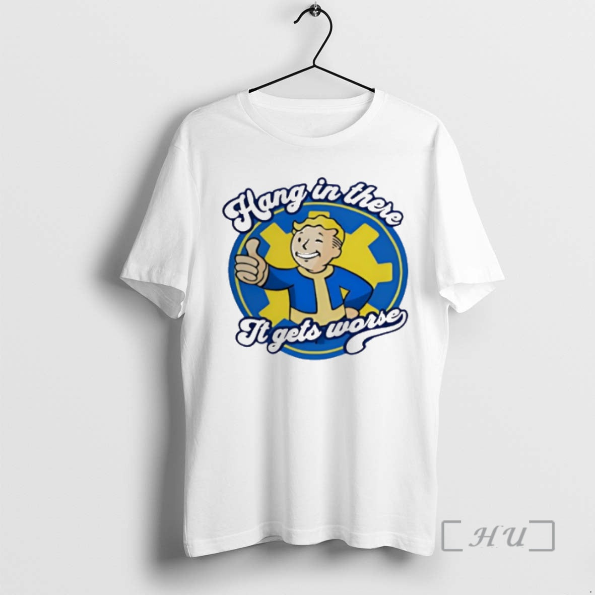 New Hang There Gets Worse Vault Boy T-Shirts, Hoodie, Sweatshirt - T-Shirt, Sweatshirt, Hoodie