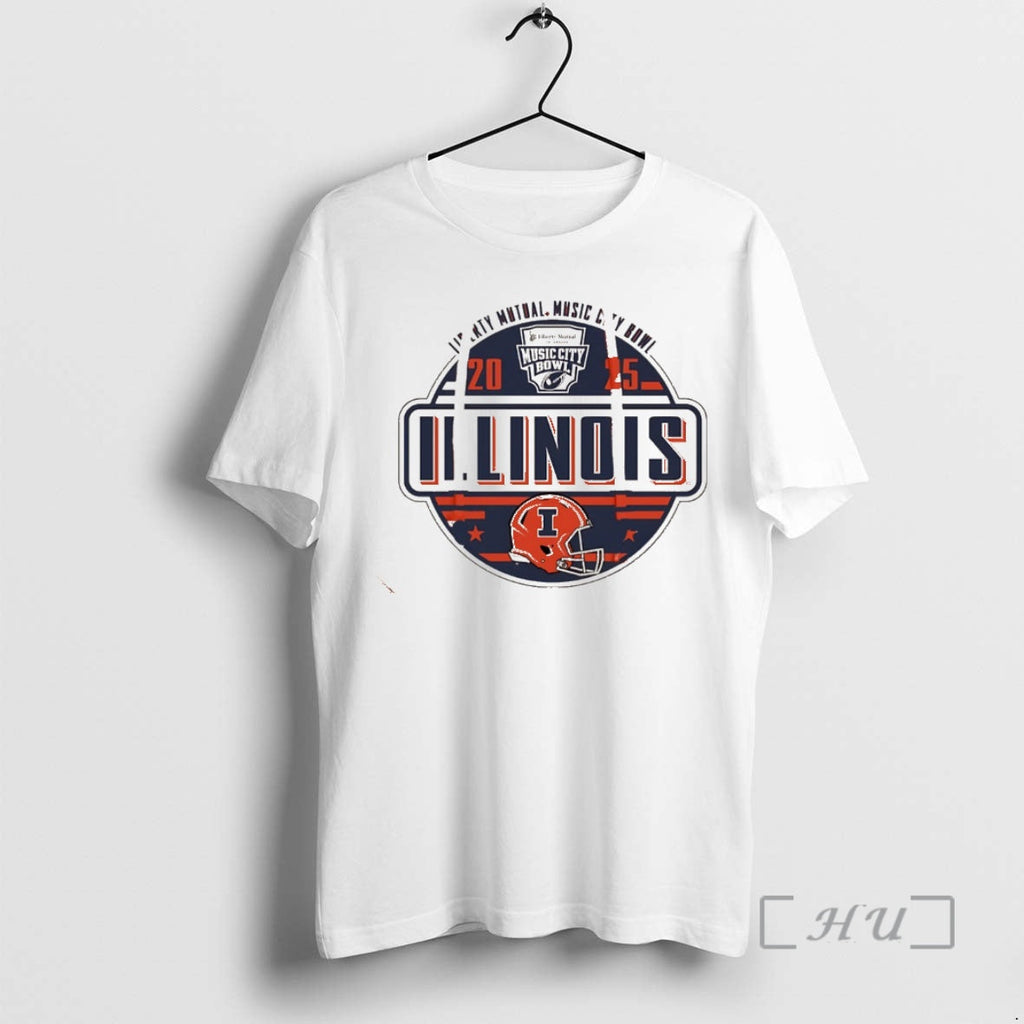 New Illinois Football 2025 Music City Bowl Logo T-Shirts, Hoodie, Sweatshirt - T-Shirt, Sweatshirt, Hoodie