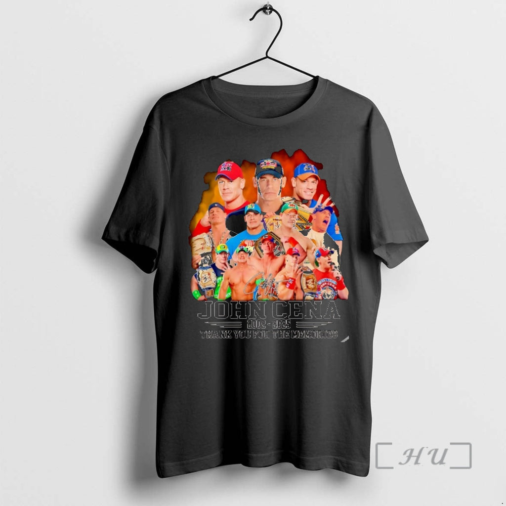 New John Cena 2002 2025 Thank You Memories Signature T-Shirts, Hoodie, Sweatshirt - T-Shirt, Sweatshirt, Hoodie