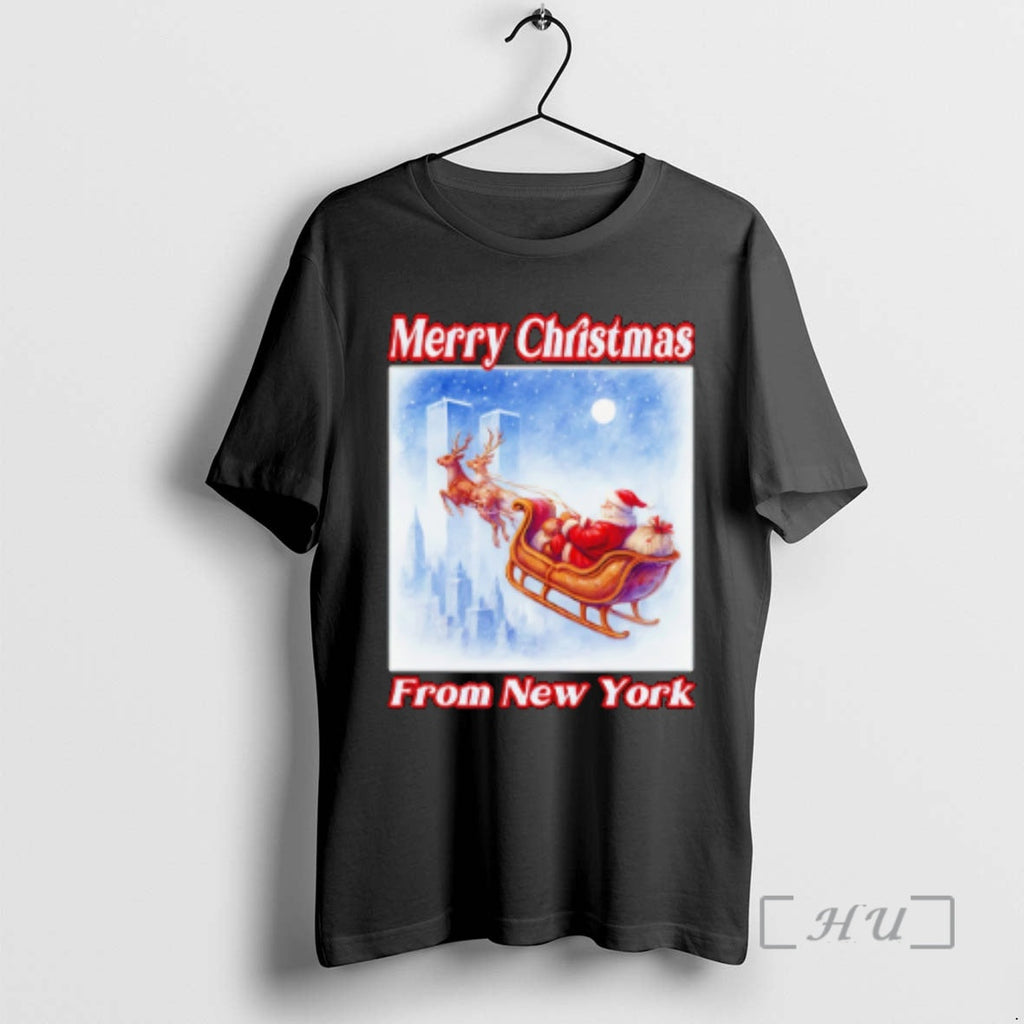 New Merry New York Santa Rides Reindeer T-Shirts, Hoodie, Sweatshirt - T-Shirt, Sweatshirt, Hoodie
