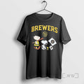 New Milwaukee Brewers X Peanuts Flag 2 Sided T-Shirts, Hoodie, Sweatshirt - T-Shirt, Sweatshirt, Hoodie