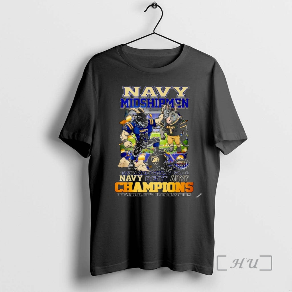 New Navy Midshipmen Beat Army 2025 126th Amry Navy Game Champions Mascot T-Shirts, Hoodie, Sweatshirt - T-Shirt, Sweatshirt, Hoodie