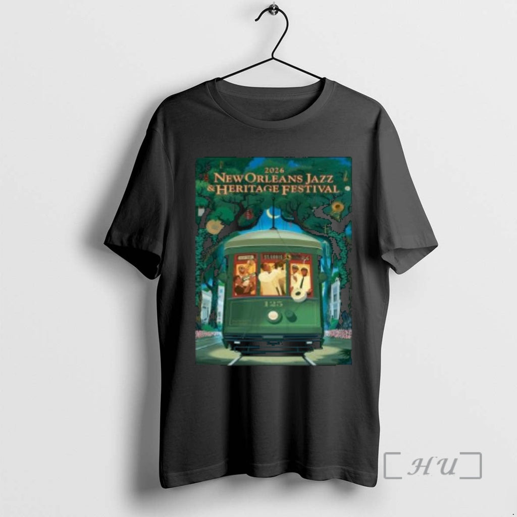 New New Orleans Jazz Heritage Festival 2026 125th Anniversary Louis Armstrong 125th Streetcar T-Shirts, Hoodie, Sweatshirt - T-Shirt, Sweatshirt, Hoodie