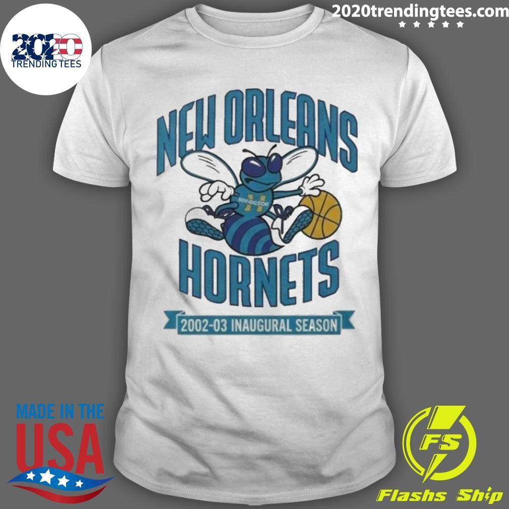 New Orleans Hornets Inaugural Season Shirt Unisex T-shirt, Sweatshirt, Hoodie, Long Sleeve Tee - T-Shirt, Sweatshirt, Hoodie