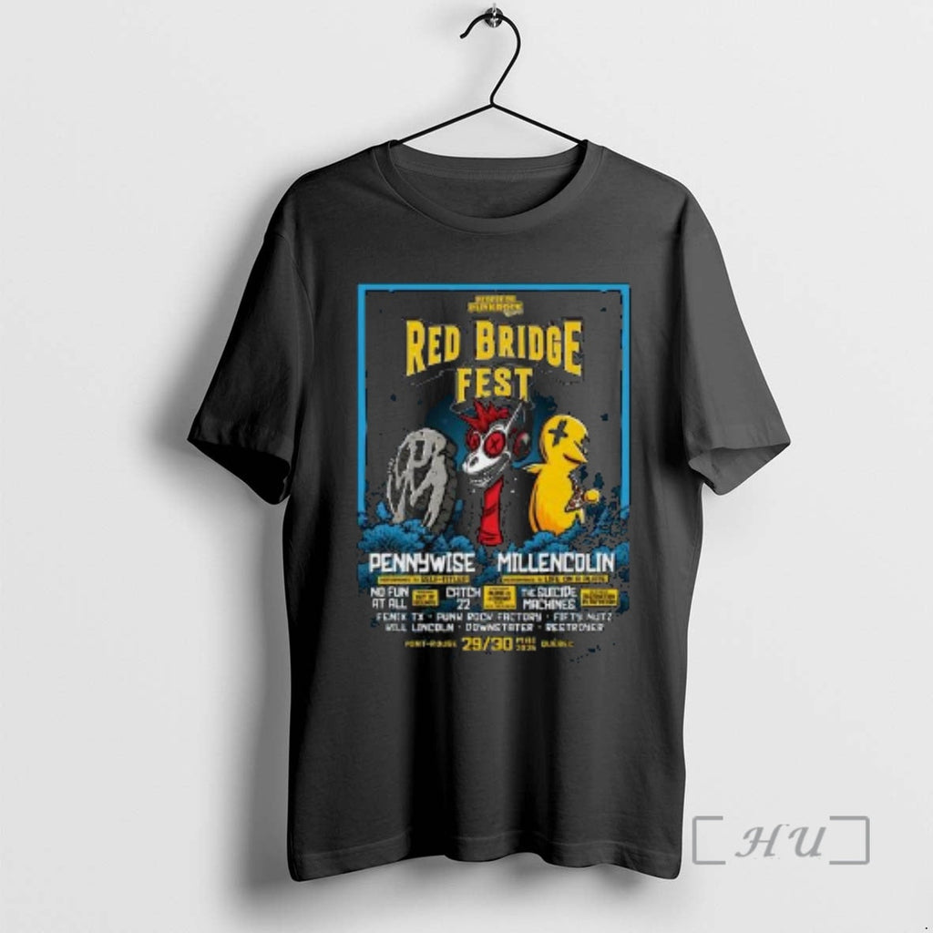 New Red Bridge Fest May 29 30 2026 Pont Rouge Quebec Circle Black T-Shirts, Hoodie, Sweatshirt - T-Shirt, Sweatshirt, Hoodie