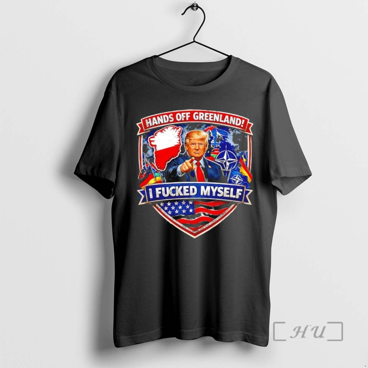 New Trump Hands Off Greenland I Fcked Myself Logo T-Shirts, Hoodie, Sweatshirt - T-Shirt, Sweatshirt, Hoodie