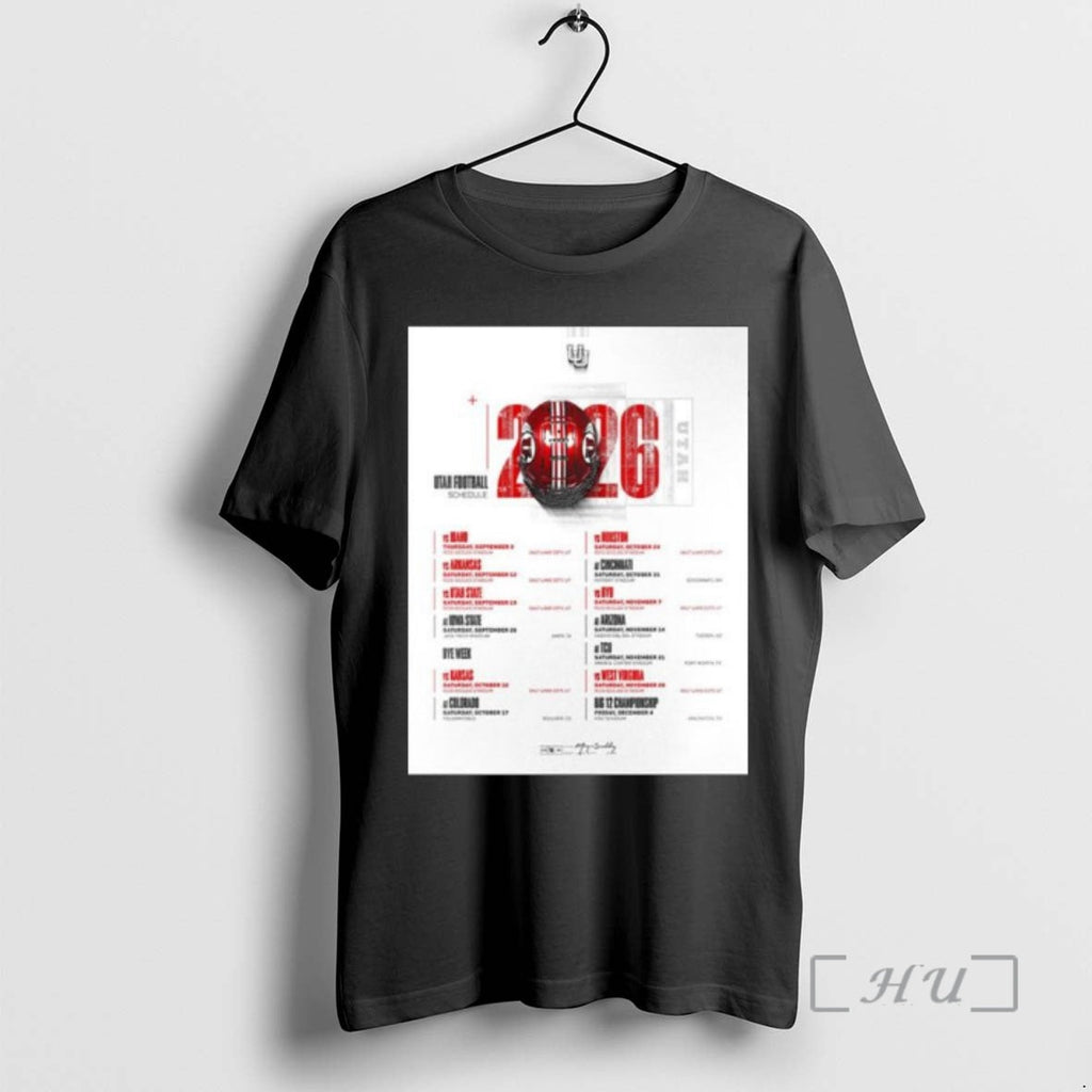 New Utah Utes Football Ncaa Schedule Season 2026 T-Shirts, Hoodie, Sweatshirt - T-Shirt, Sweatshirt, Hoodie