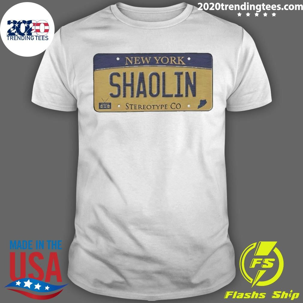 New Yok Shaolin Staten Island License Plate Shirt Unisex T-shirt, Sweatshirt, Hoodie, Long Sleeve Tee - T-Shirt, Sweatshirt, Hoodie