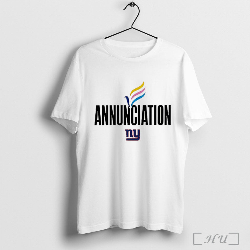 New York Giants Warm Up Annunciation T Shirt Unisex T-shirt, Sweatshirt, Hoodie, Long Sleeve Tee - T-Shirt, Sweatshirt, Hoodie