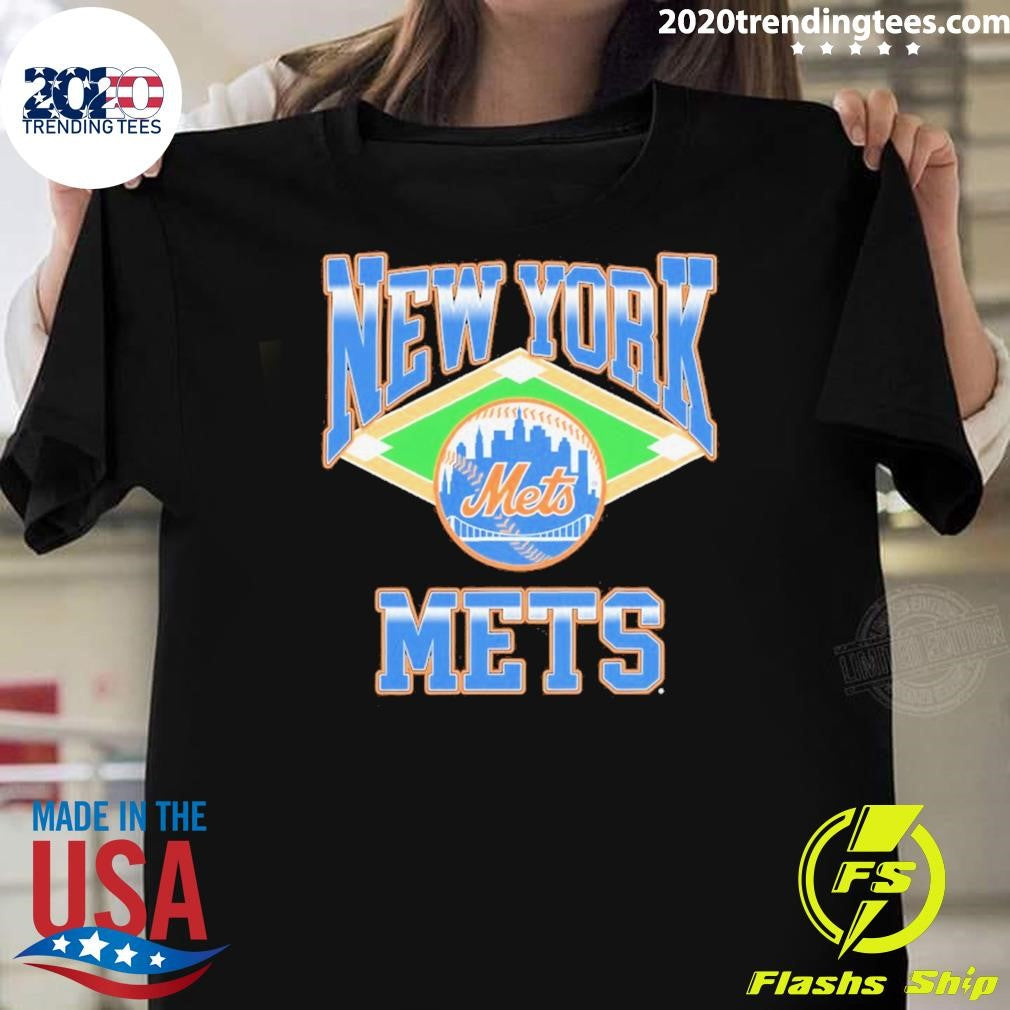 New York Mets Baseball Field Diamond Shirt Unisex T-shirt, Sweatshirt, Hoodie, Long Sleeve Tee - T-Shirt, Sweatshirt, Hoodie