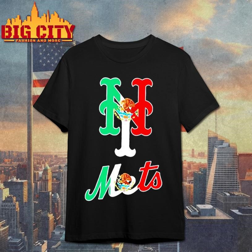 New York Mets Baseball X Mexican Flag Shirt Unisex T-shirt, Sweatshirt, Hoodie, Long Sleeve Tee - T-Shirt, Sweatshirt, Hoodie