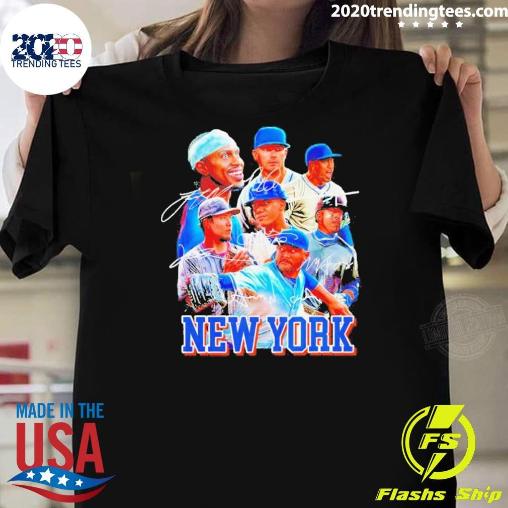 New York Mets Players Signature Vintage Shirt Unisex T-shirt, Sweatshirt, Hoodie, Long Sleeve Tee - T-Shirt, Sweatshirt, Hoodie