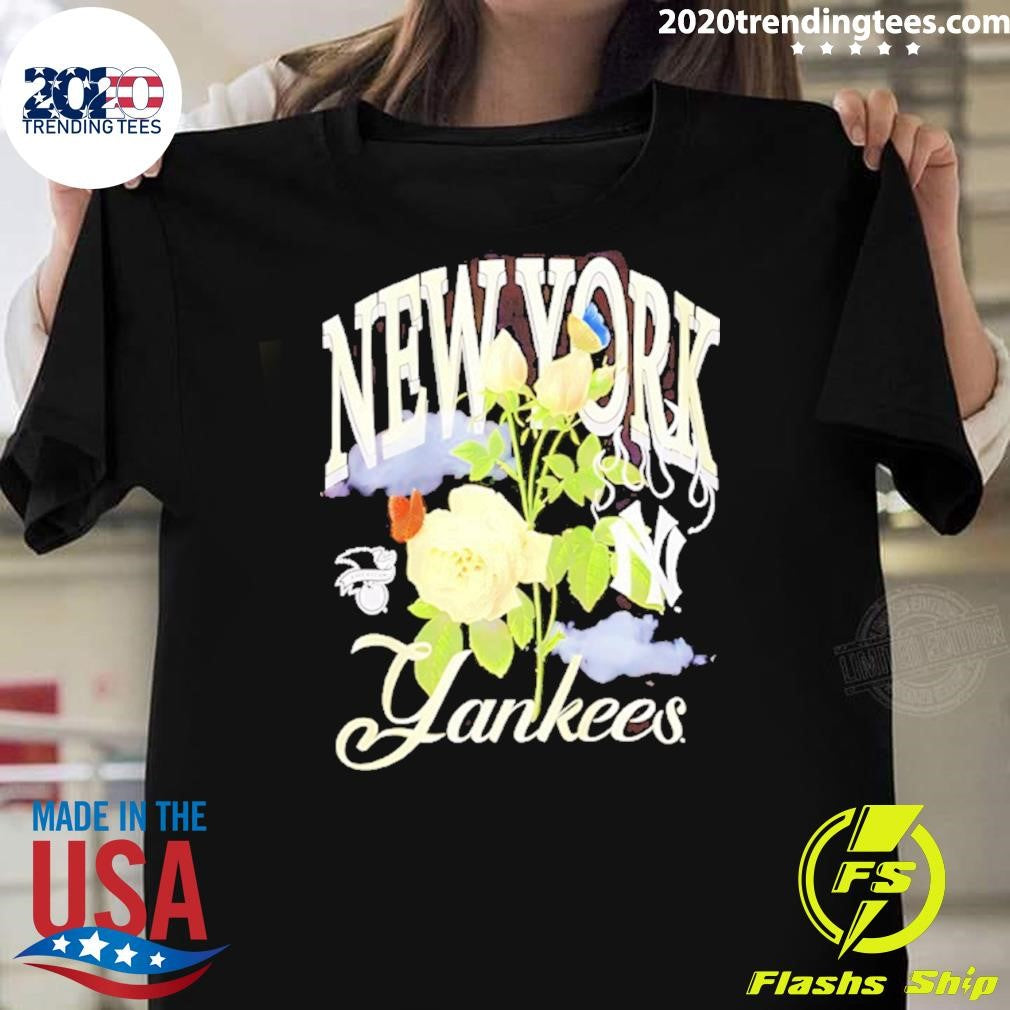 New York Yankees Baseball Floral Vintage Shirt Unisex T-shirt, Sweatshirt, Hoodie, Long Sleeve Tee - T-Shirt, Sweatshirt, Hoodie
