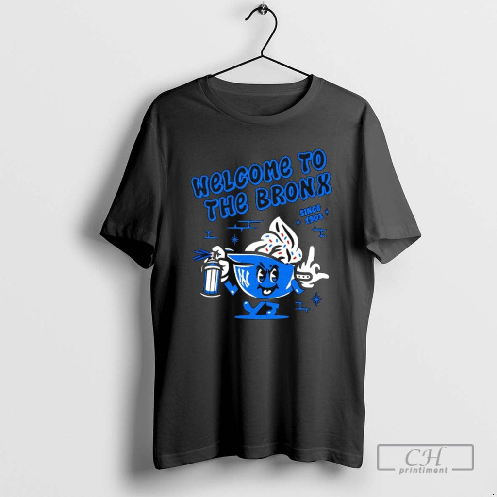 New York Yankees Welcome To The Bronx Since 1903 Middle Finger T Shirts Unisex T-shirt, Sweatshirt, Hoodie, Long Sleeve Tee - T-Shirt, Sweatshirt, Hoodie