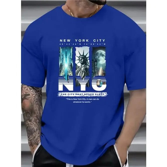 New York City Print Tree Shirt Casual Short Sleeve Summer Made USA T-Shirts, Hoodie, Sweatshirt - T-Shirt, Sweatshirt, Hoodie