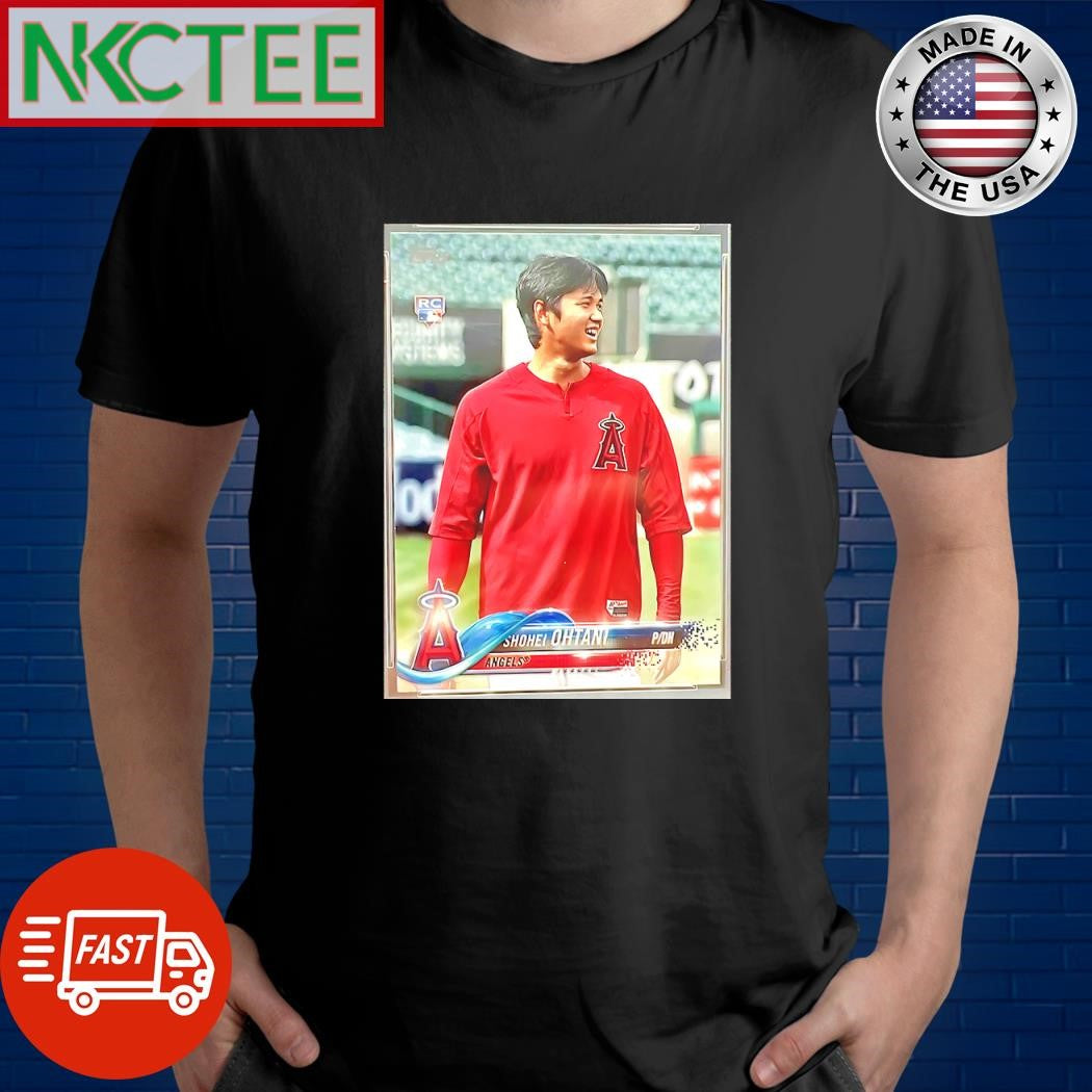 Nice 2018 Topps Update US1 Shohei Ohtani Warm-Up RC PSA 9 MINT SP Angels photo shirt Unisex T-shirt, Sweatshirt, Hoodie, Long Sleeve Tee - T-Shirt, Sweatshirt, Hoodie