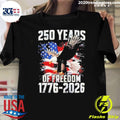 Bald Eagle 250 Years Of Freedom 1776-2026 Shirt Unisex T-shirt, Sweatshirt, Hoodie, Long Sleeve Tee - T-Shirt, Sweatshirt, Hoodie