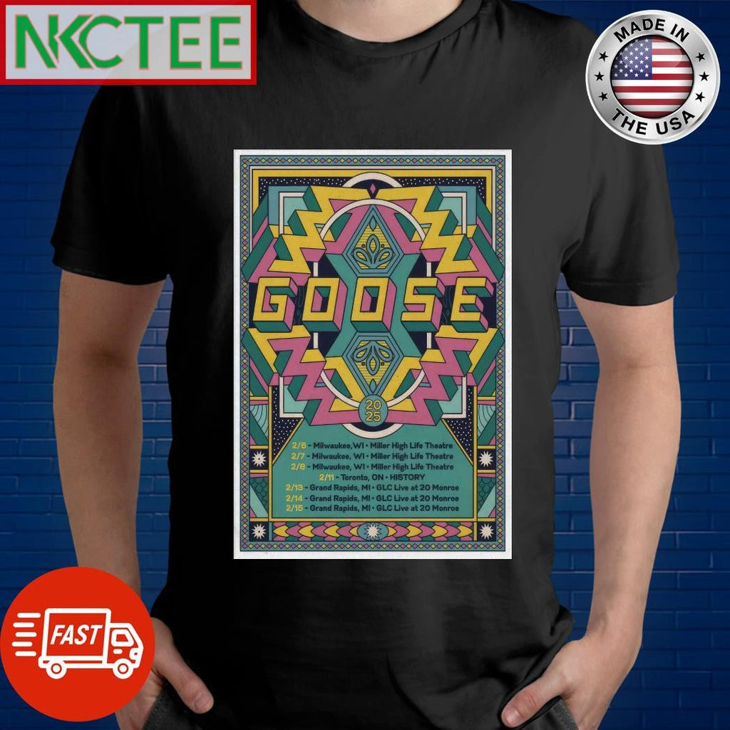 Nice Goose Tour In Milwaukee And Grand Rapids 2025 Poster Shirt Unisex T-shirt, Sweatshirt, Hoodie, Long Sleeve Tee - T-Shirt, Sweatshirt, Hoodie