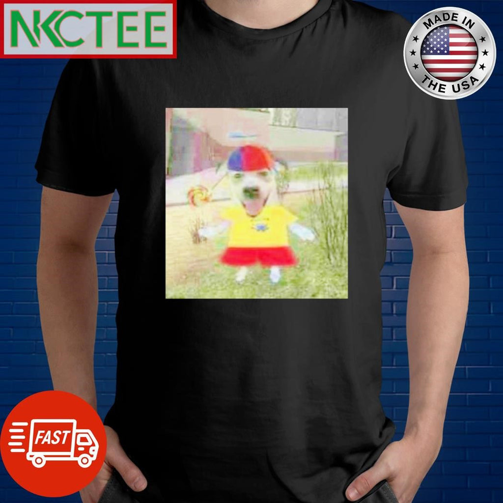 Nice Happy dog with lollipop and hat meme shirt Unisex T-shirt, Sweatshirt, Hoodie, Long Sleeve Tee - T-Shirt, Sweatshirt, Hoodie