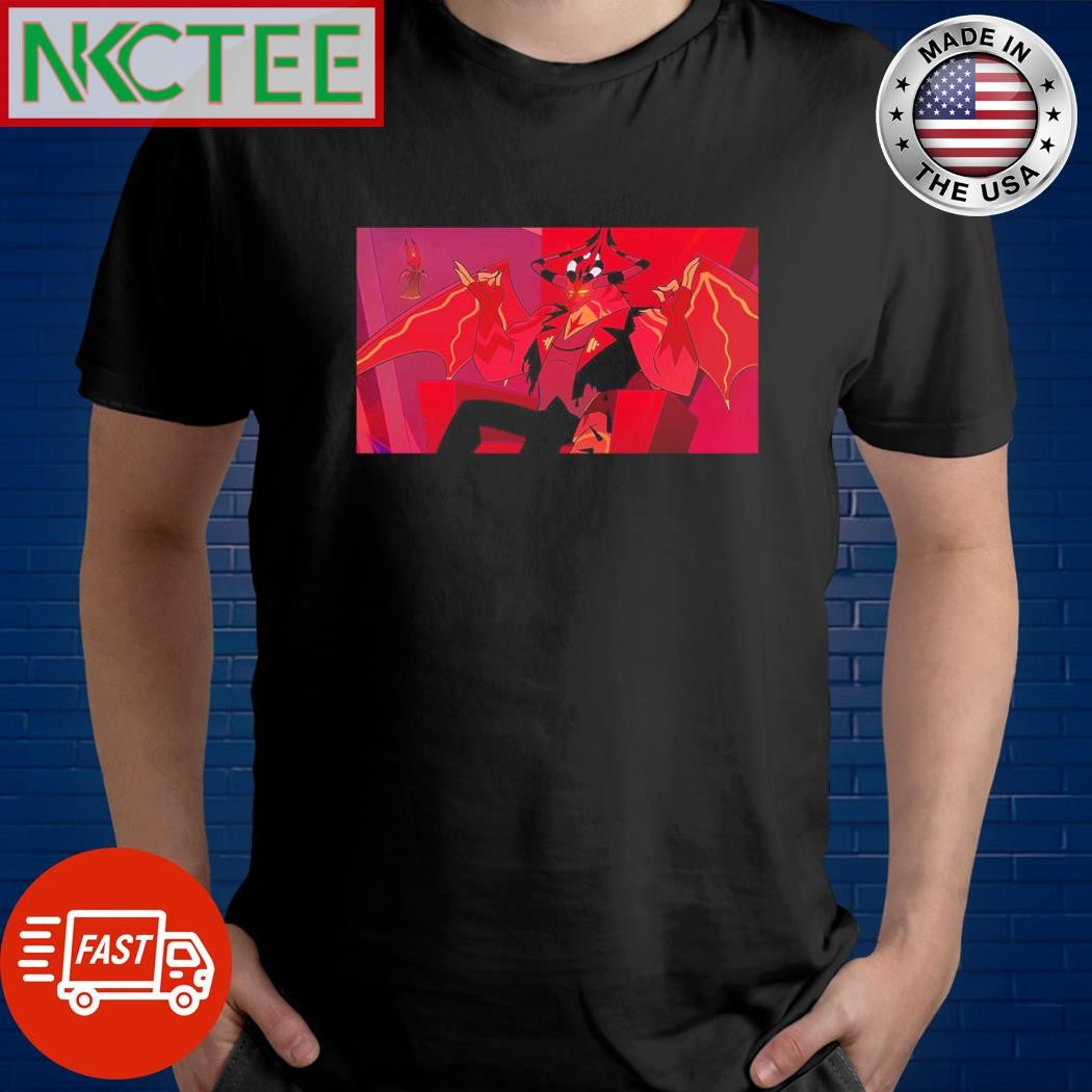Nice Hazbin Hotel Satan sit on chair shirt Unisex T-shirt, Sweatshirt, Hoodie, Long Sleeve Tee - T-Shirt, Sweatshirt, Hoodie