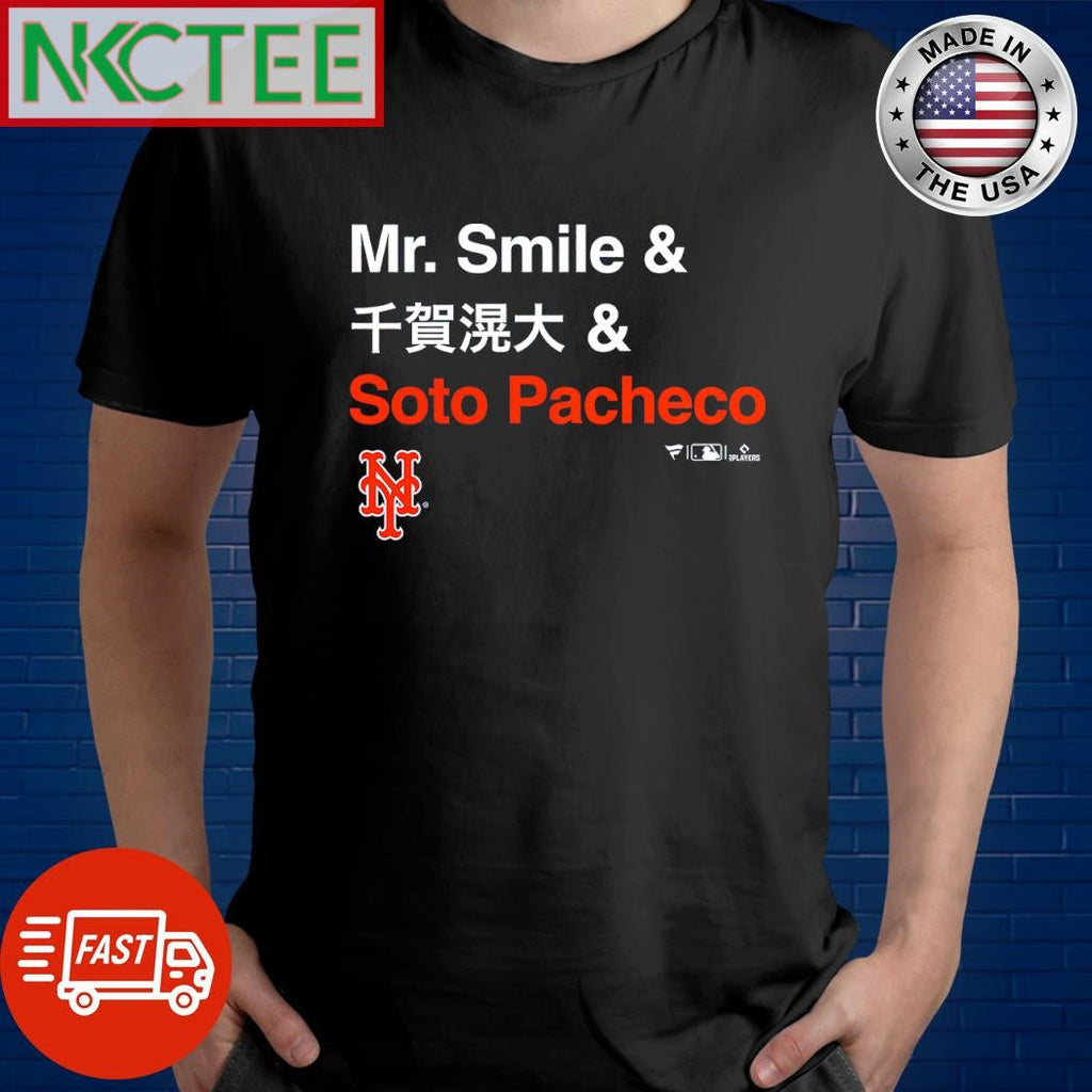 Nice Juan Soto New York Mets Mr. Smile and Soto Pacheco shirt Unisex T-shirt, Sweatshirt, Hoodie, Long Sleeve Tee - T-Shirt, Sweatshirt, Hoodie