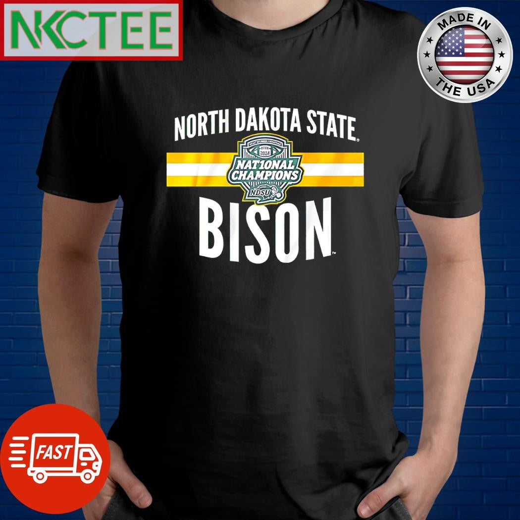 Nice North Dakota State 2024 FCS National Champions IDSU Bison shirt Unisex T-shirt, Sweatshirt, Hoodie, Long Sleeve Tee - T-Shirt, Sweatshirt, Hoodie