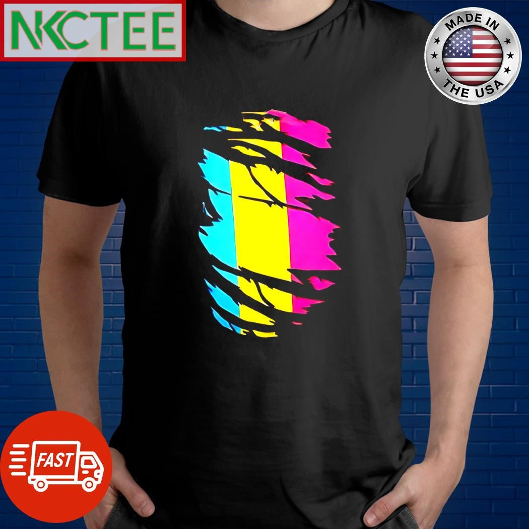 Nice Pansexual Lgbtq paint shirt Unisex T-shirt, Sweatshirt, Hoodie, Long Sleeve Tee - T-Shirt, Sweatshirt, Hoodie